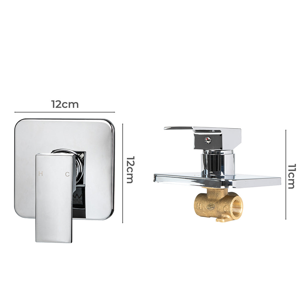 Dutxa Brass Shower Mixer Tap Cold Hot Charcoal