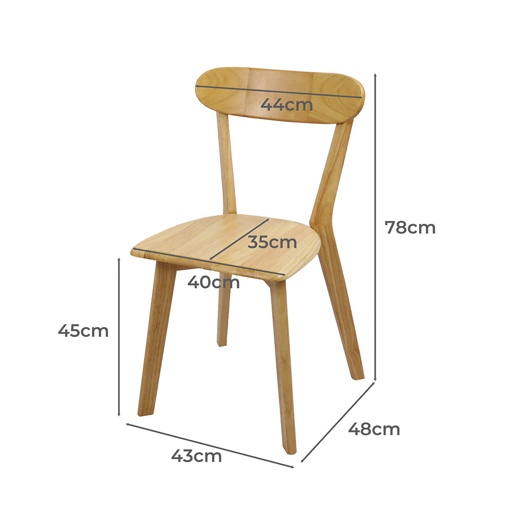 Levede 2x Dining Chairs Wooden Kitchen Chair