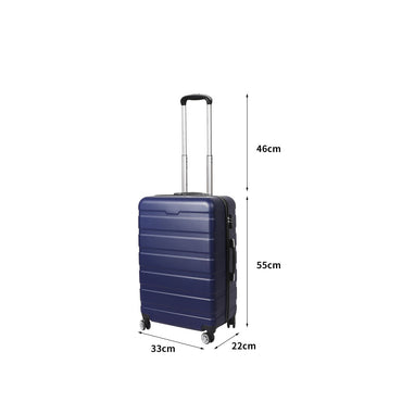 Slimbridge 20" Carry On Luggage Case Navy 20 inch