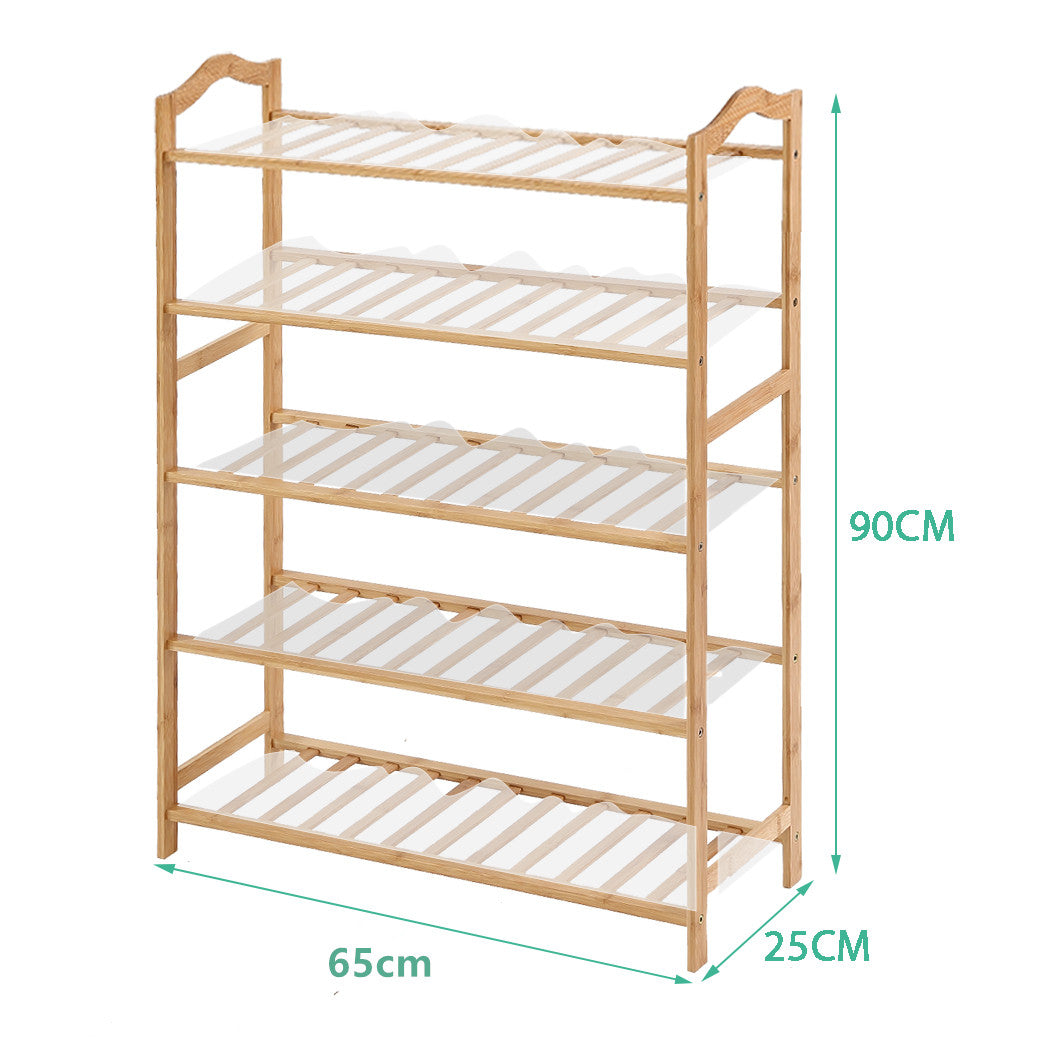 Levede Bamboo Shoe Rack Storage Wooden