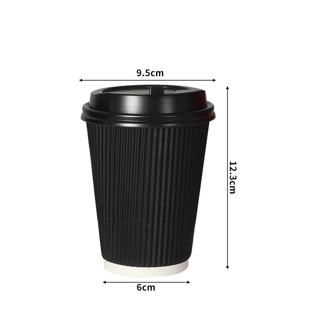 375ml Disposable Takeaway Paper Coffee Black