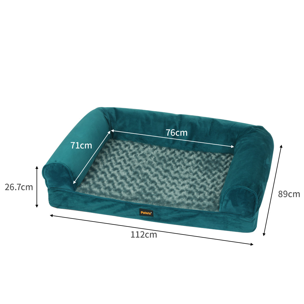 PaWz Pet Bed Sofa Dog Bedding Soft Warm XL Blue X-Large