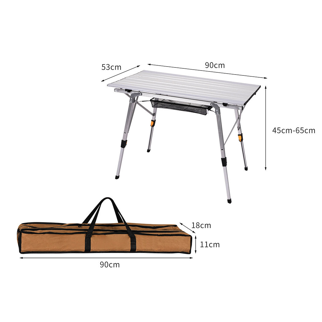 Levede Camping Table Roll Up Folding