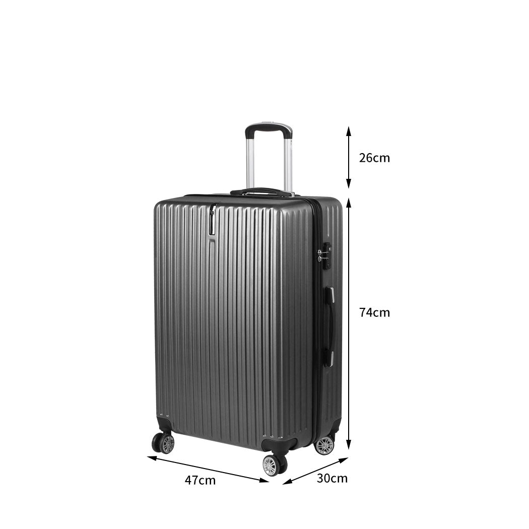 Slimbridge 28" Inch Luggage Suitcase Grey 28 inch