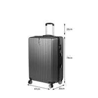 Slimbridge 28" Inch Luggage Suitcase Grey 28 inch