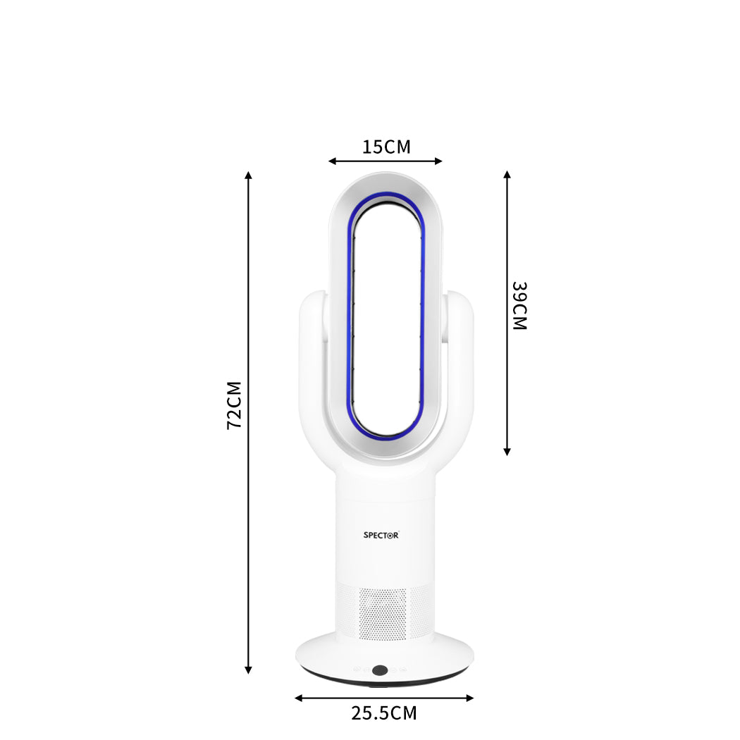 Spector Bladeless Electric Fan Cooler Blue