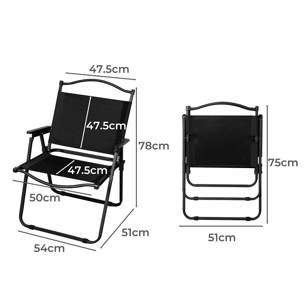 Levede 4PCS Camping Chair Folding Portable