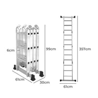 Traderight Multi Purpose Ladder Aluminium