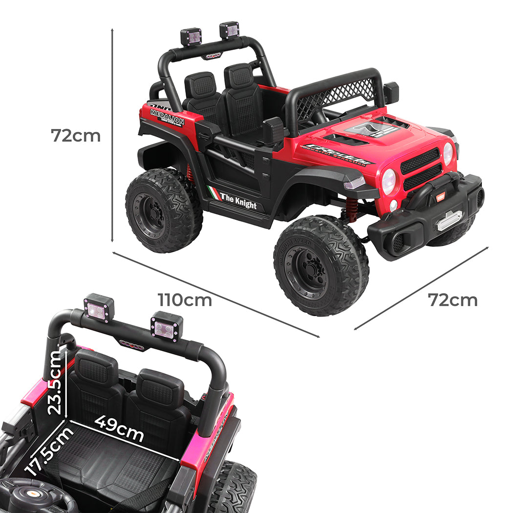 BoPeep Kids Ride On Car Electric Jeep Red