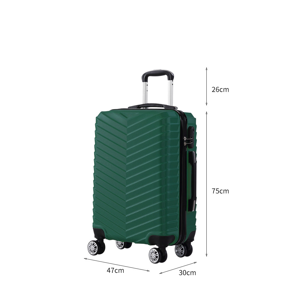 Slimbridge 28" Luggage Suitcase Travel Green 28 inch