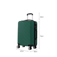 Slimbridge 28" Luggage Suitcase Travel Green 28 inch