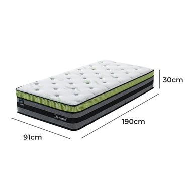 Dreamz Single Cooling Mattress Pocket