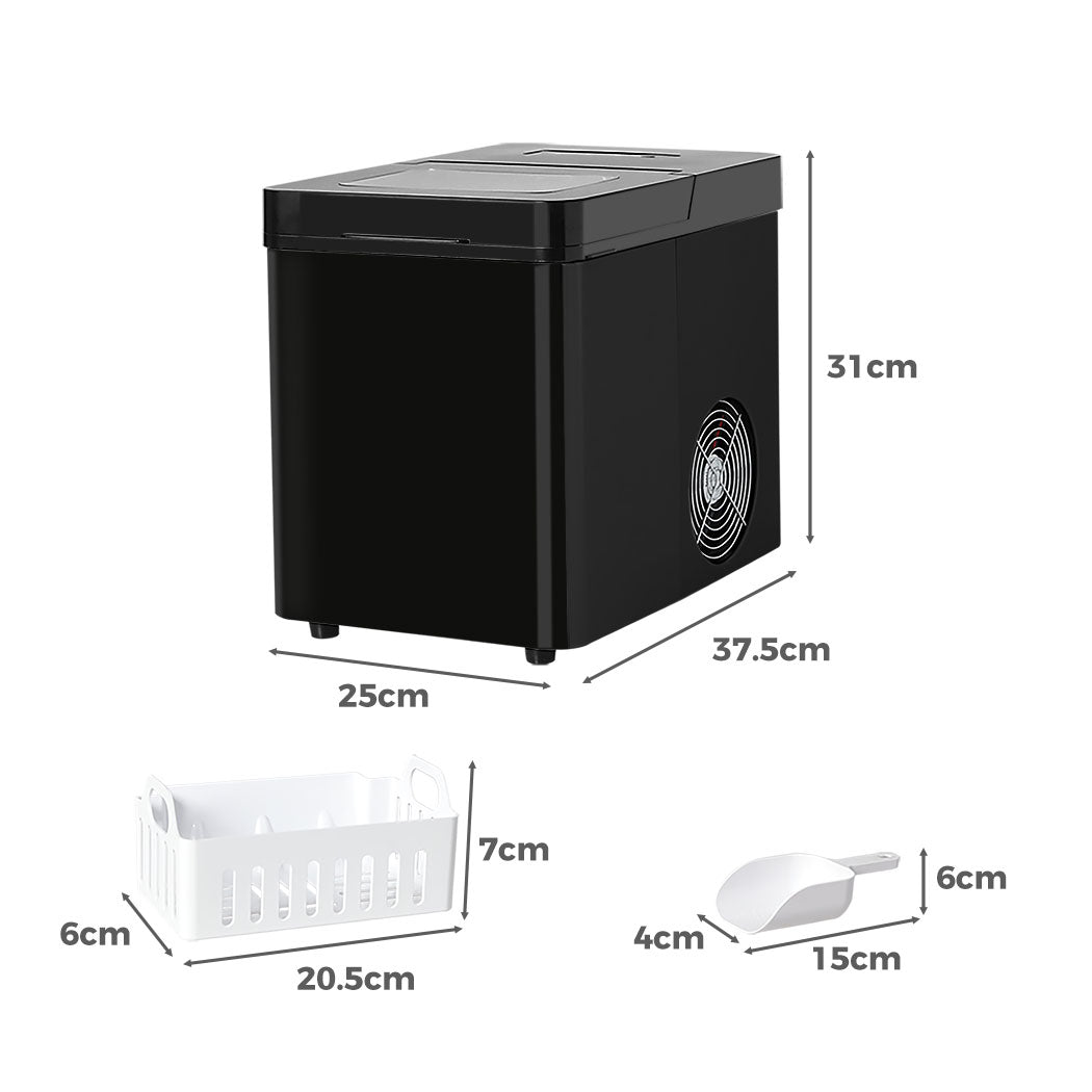 Spector Portable Ice Maker Machine 2.1L Black