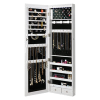 Levede Mirror Jewellery Cabinet LED
