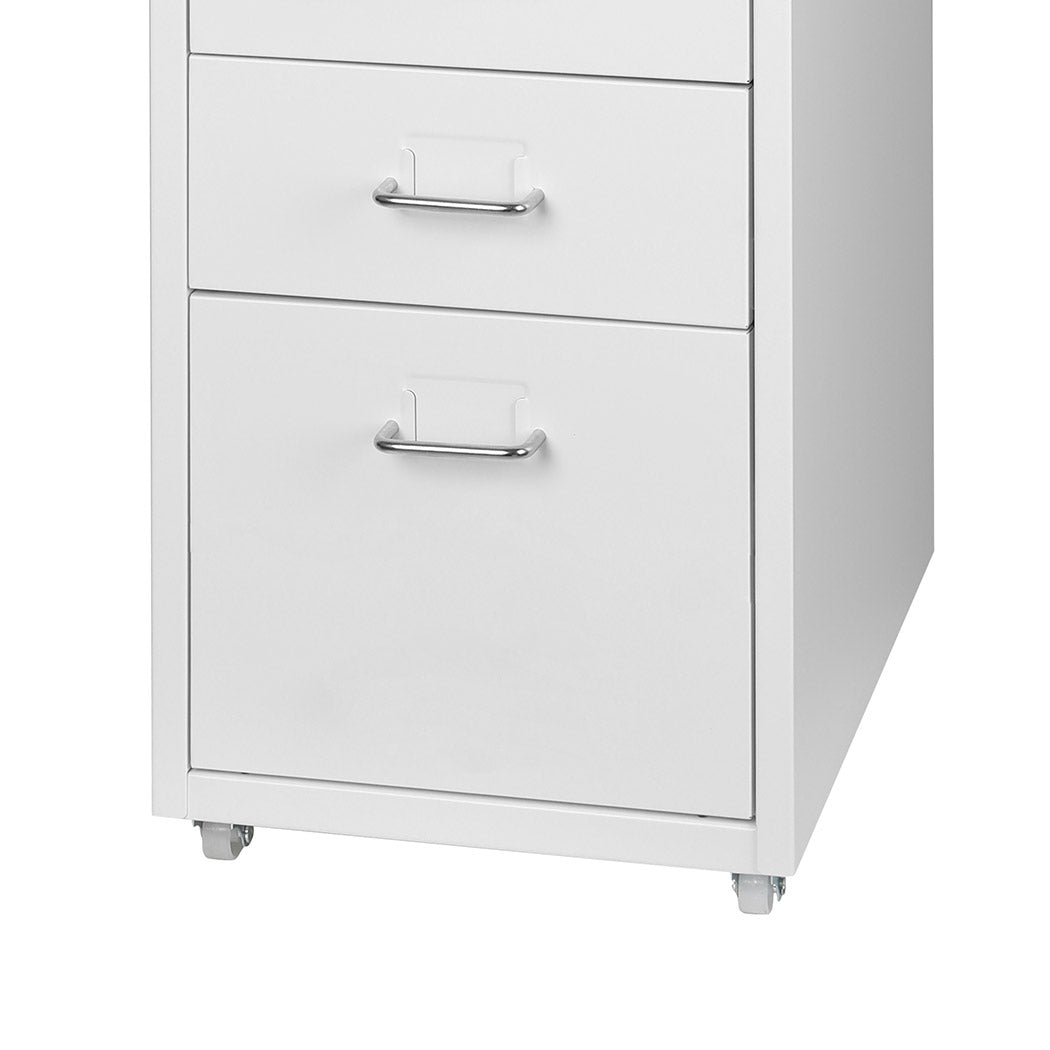 Levede 5 Drawer Office Cabinet Drawers White