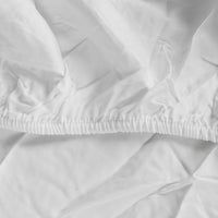 Dreamz 4pcs Queen Size 100% Bamboo Bed Sheet Set in White Colour