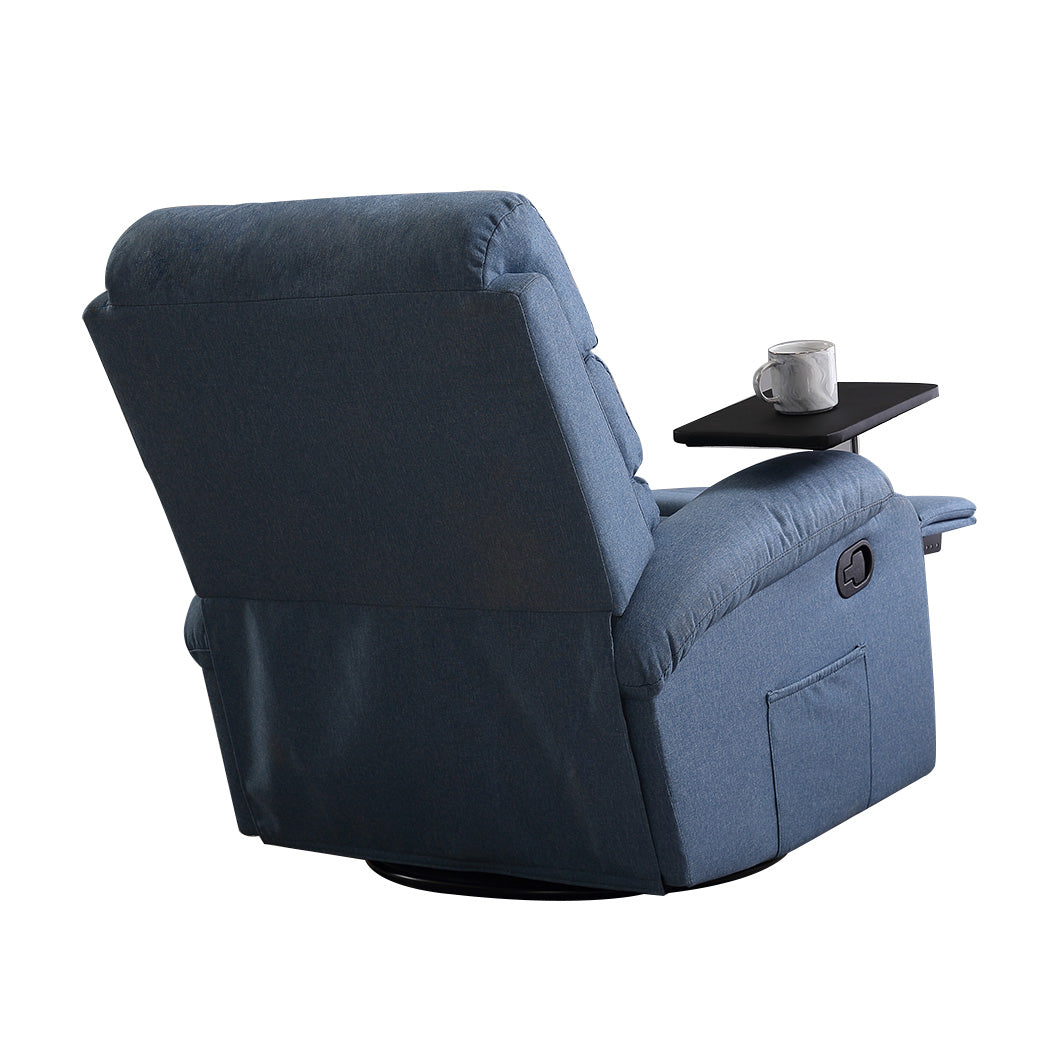 Levede Massage Chair Recliner Chairs Blue
