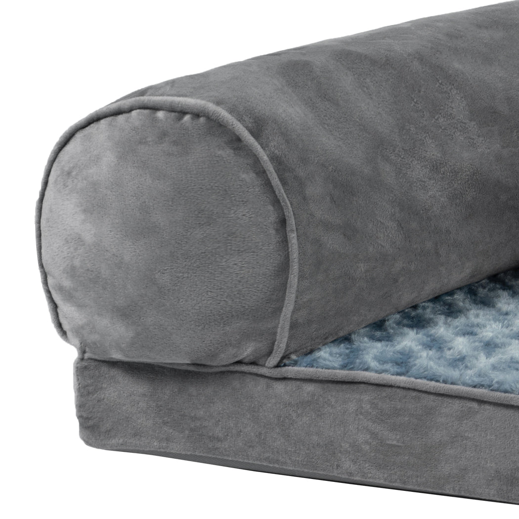 PaWz Pet Bed Sofa Dog Bedding Soft Warm L Grey Large