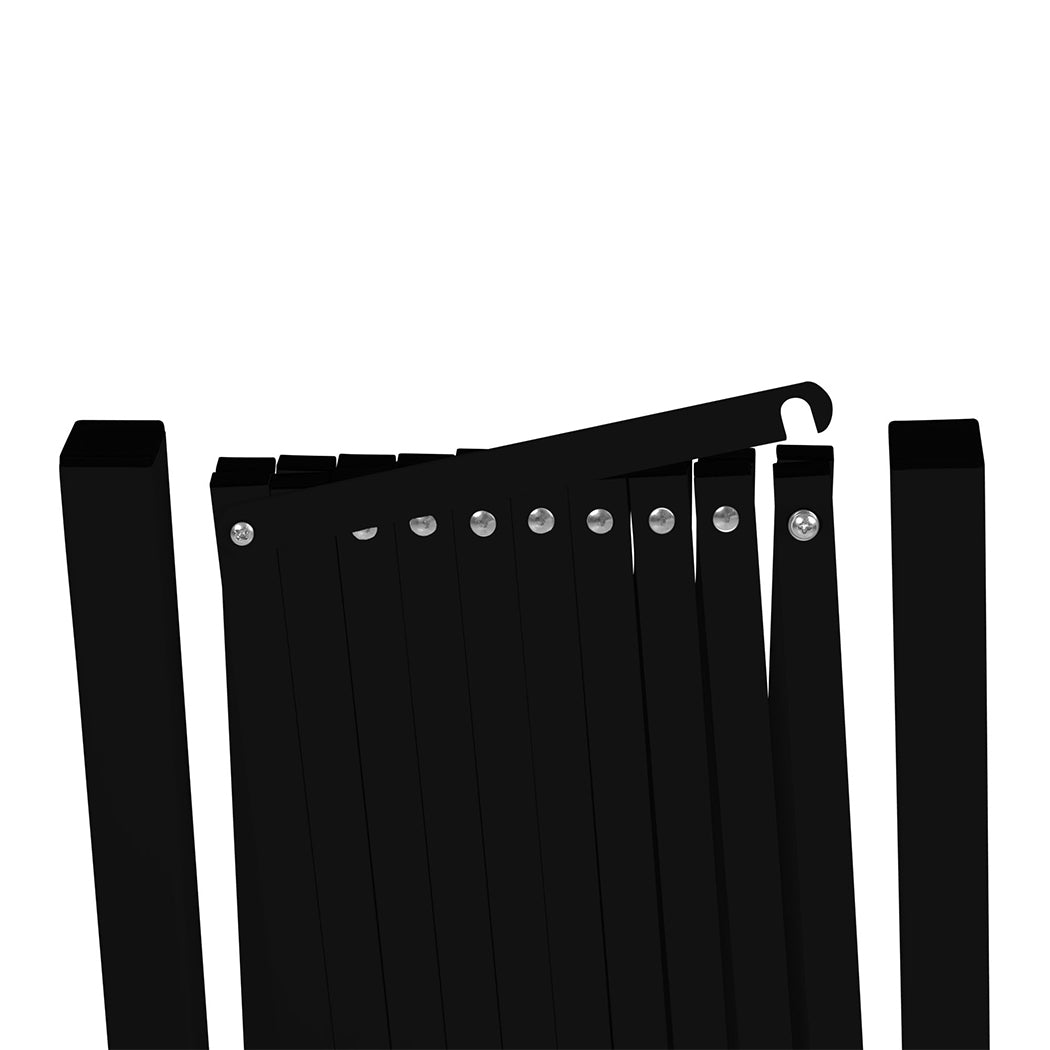 Garden Security Fence Gate Expandable Black