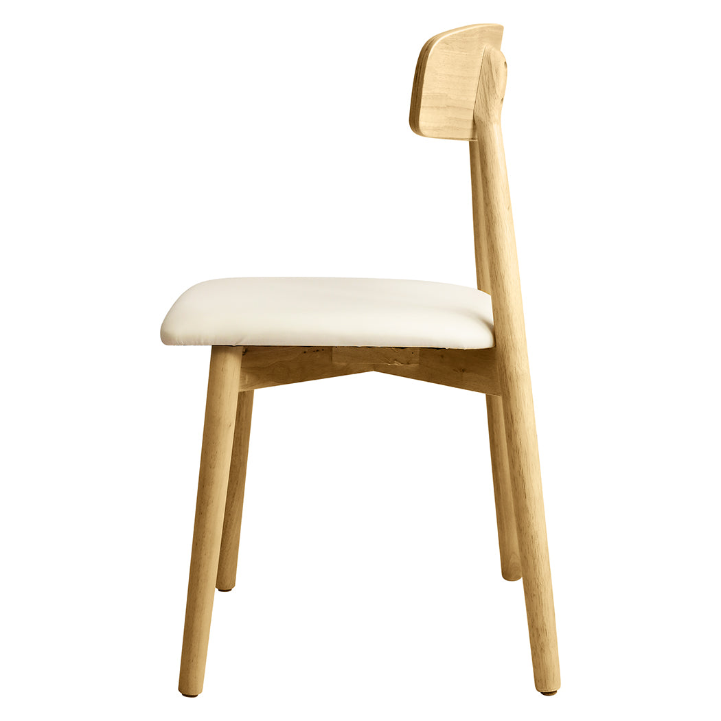 Levede 2x Dining Chairs Kitchen Chair Natural