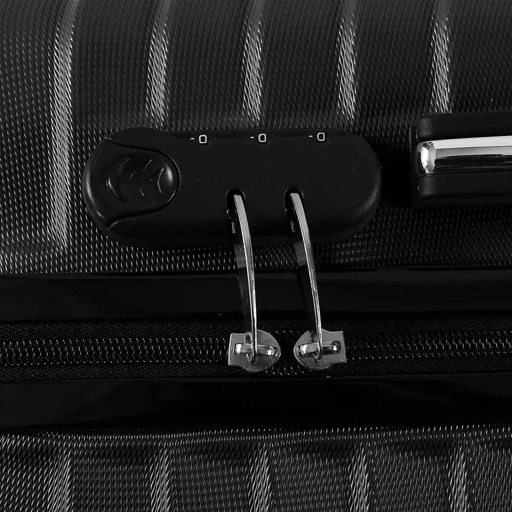 Slimbridge 20" Carry On Travel Luggage Black 20 inch