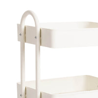 Levede 4 Tiers Kitchen Trolley Cart White