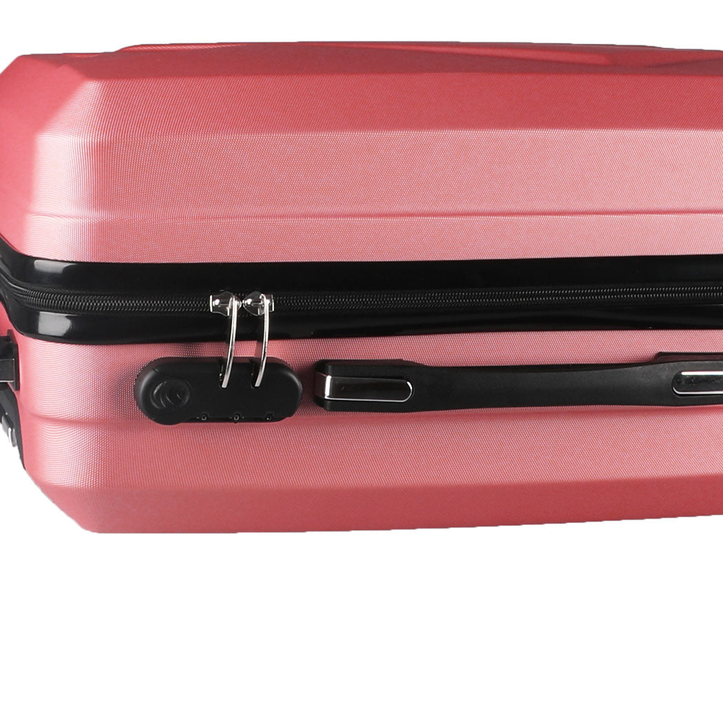 Slimbridge 2pcs 20"Travel Luggage Set Rose Gold