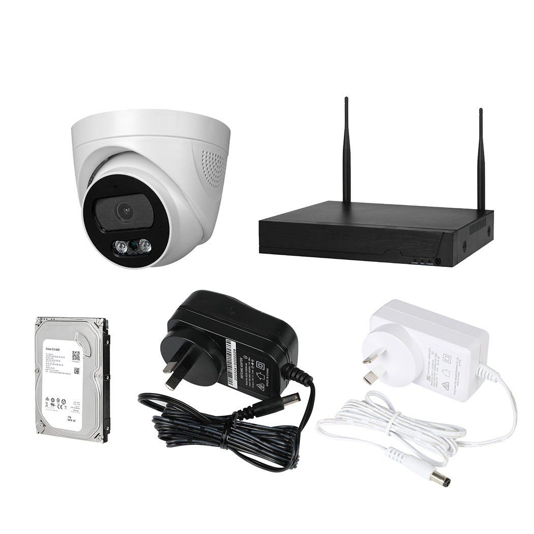 Wireless Security Camera System Set Round