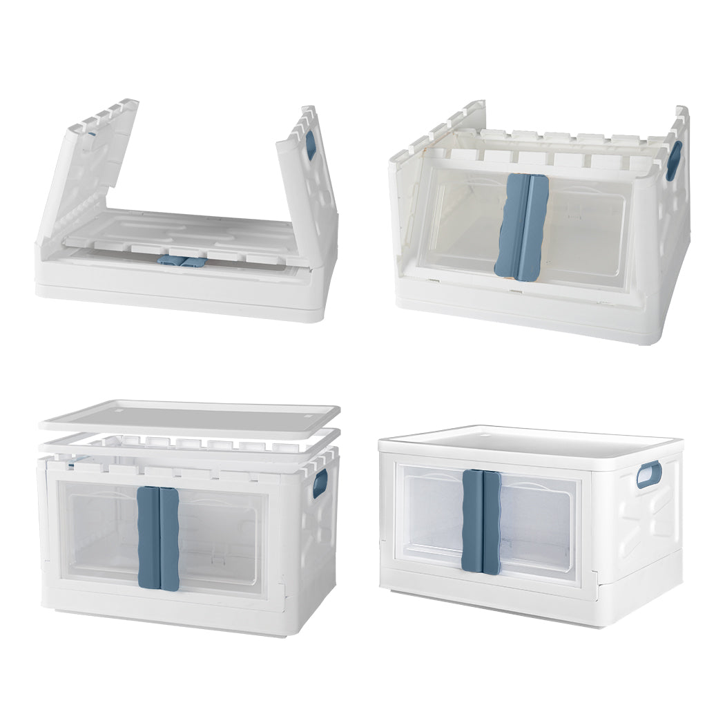 Storage Box Stackable Container 45L Blue