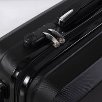 Slimbridge 2pcs 20"Travel Luggage Set Black