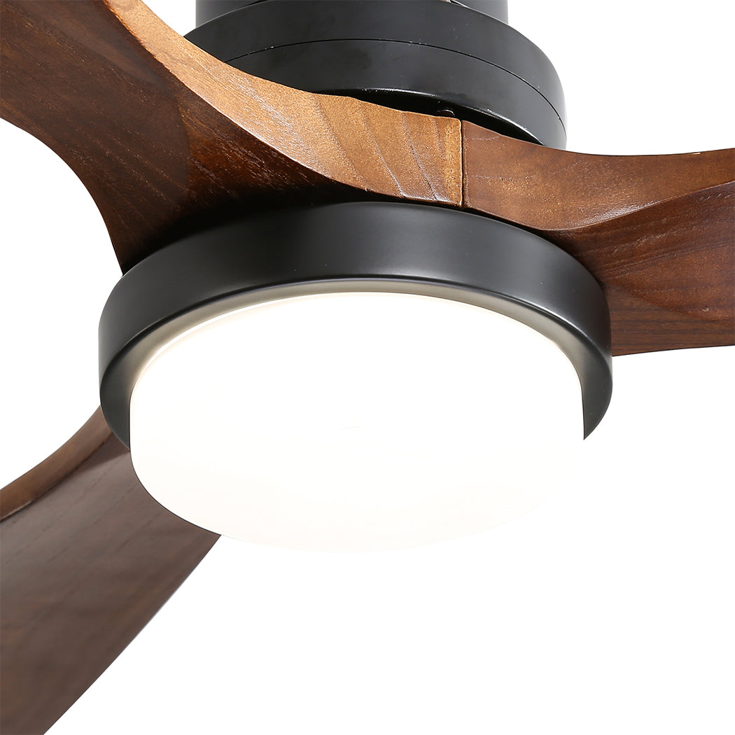 Spector 52'' Wood Ceiling Fan DC Motor Walnut