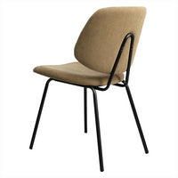 Levede 4x Dining Chairs Padded Seat Khaki