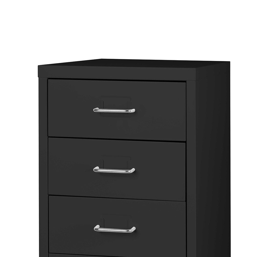Levede 5 Drawer Office Cabinet Drawers Black