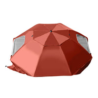 Mountview Beach Umbrella Outdoor Umbrellas Red 2.13M