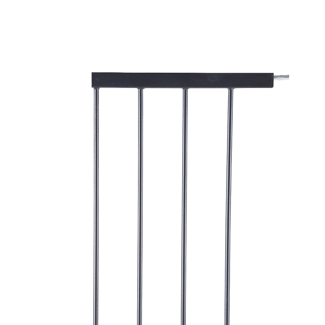 Levede Baby Safety Gate Adjustable Pet Black 30cm Extension