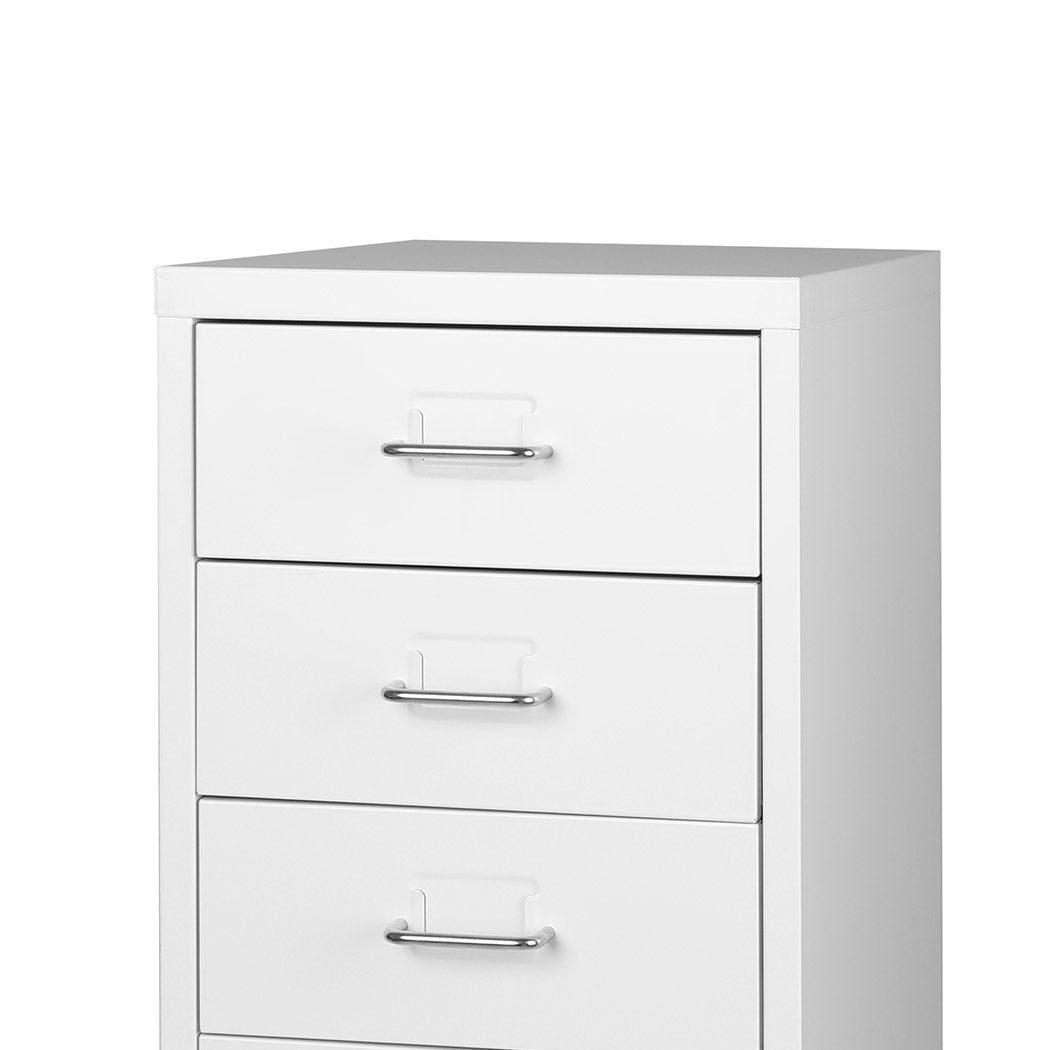Levede 5 Drawer Office Cabinet Drawers White