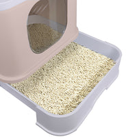 PaWz Cat Litter Box Fully Enclosed Kitty Coffee