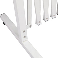 Garden Security Fence Gate Expandable White