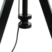 EMITTO Wooden Floor Lamp Modern Tripod Black