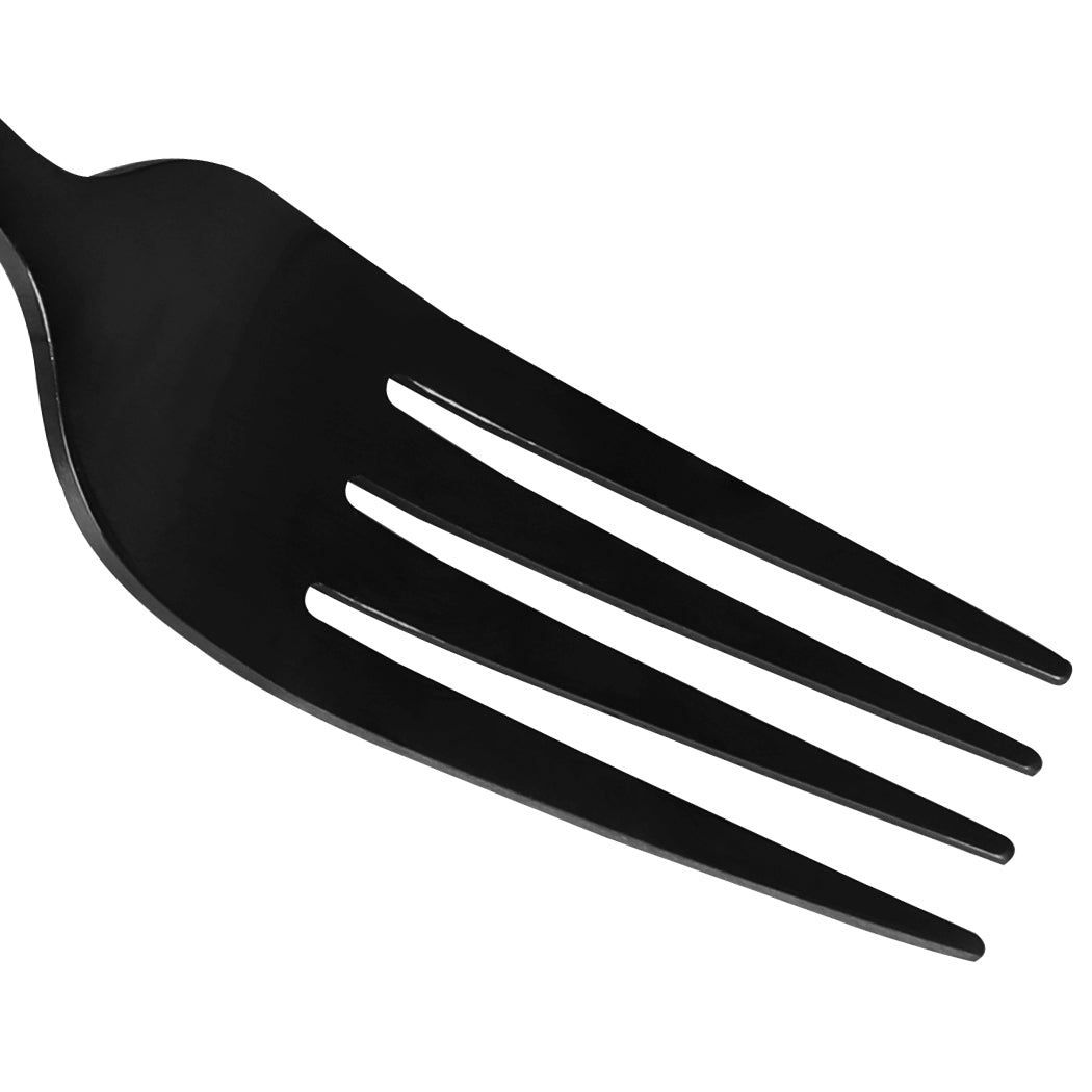 Stainless Steel Cutlery Set Travel Knife Black