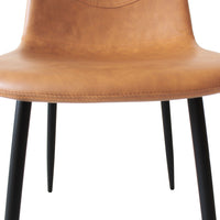 Levede 4x Dining Chairs Kitchen Eames Brown