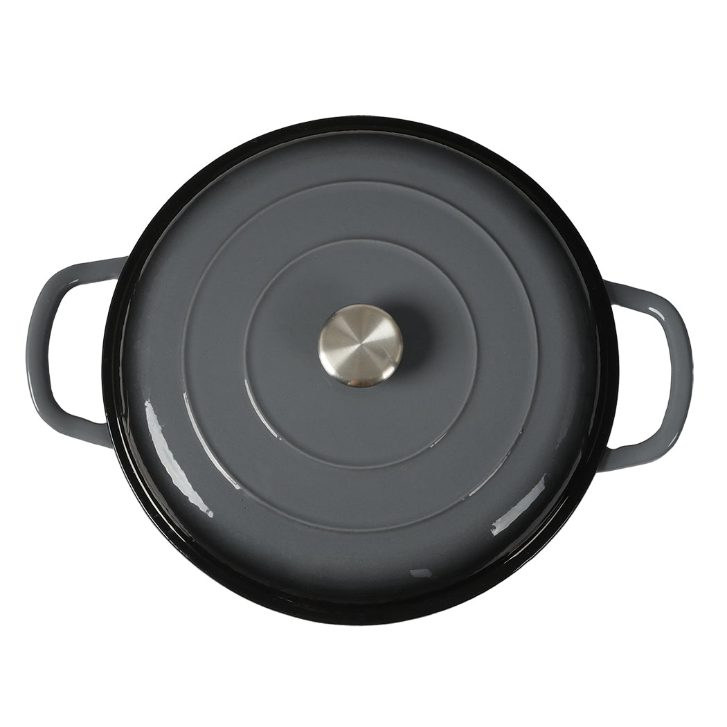 3.5L Enamel Dutch Oven Pan in Black Colour