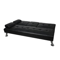 Levede Sofa Bed Adjustable Recliner Black