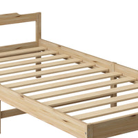 Levede Wooden Bed Frame Single Size Natural