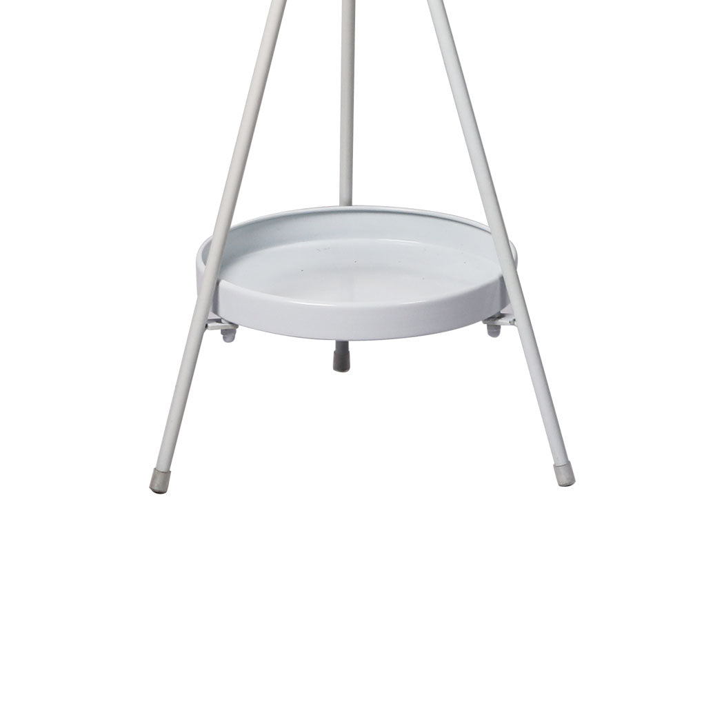 Levede Plant Stand 2 Tiers Outdoor Indoor White Large