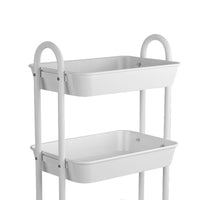 Levede 3 Tiers Kitchen Storage Trolley White