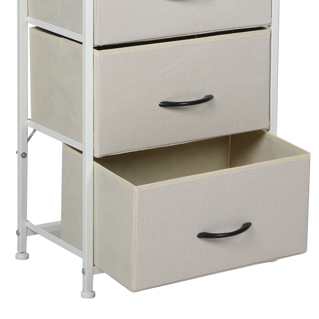 Levede Storage Cabinet Tower Chest Beige