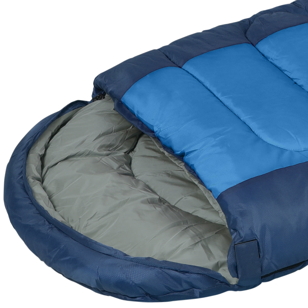 Mountview Sleeping Bag Outdoor Camping Blue