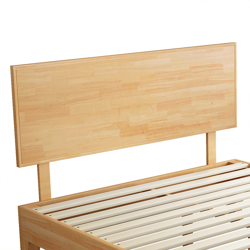 Levede Queen Rubberwood Bed Frame