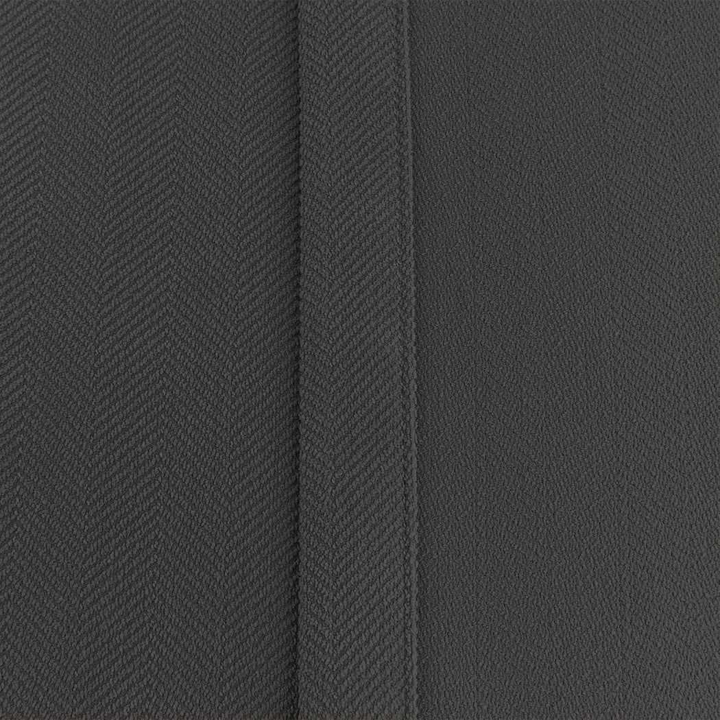 Marlow 2XBlockout Curtains Chenille 132x250 Dark grey